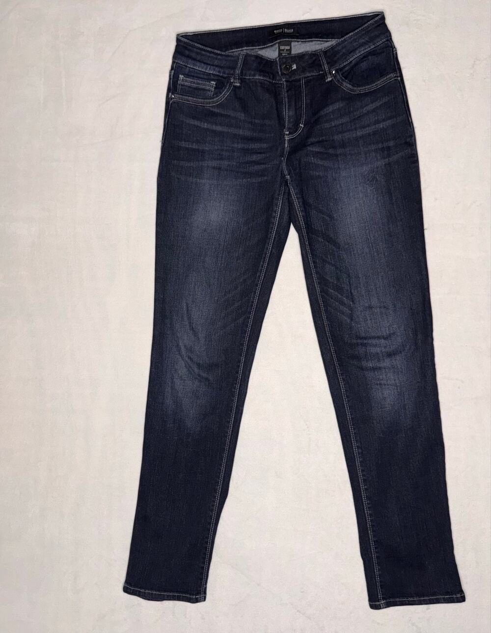 Dark Blue 2 Straight Leg Crop BHWM